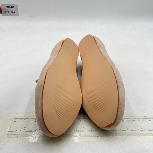 FYS Beige Comfortable Slip On Loafers Round Toe Ballet Flats Walking Casual Shoe - Picture 7 of 8